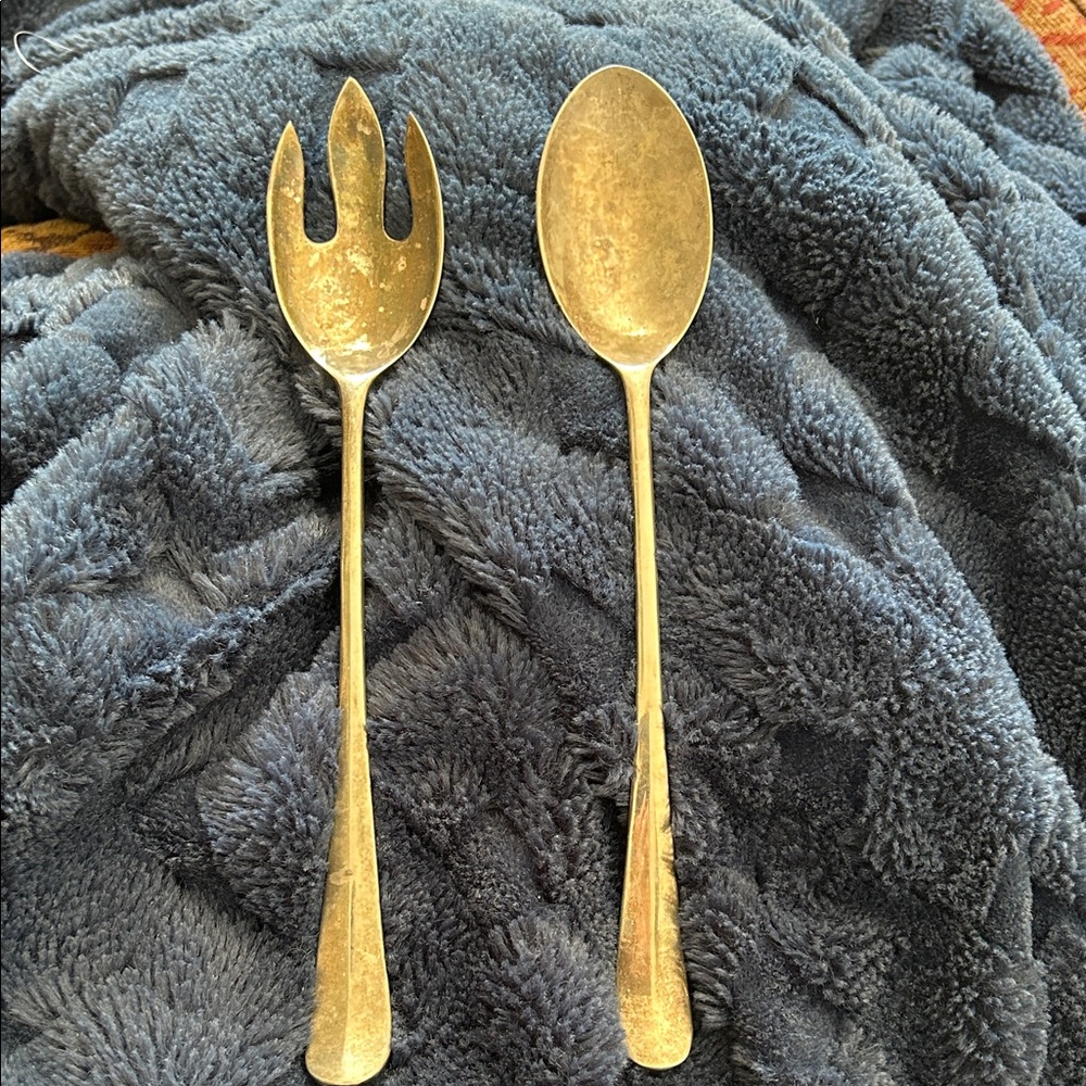 Elegant Silver plate Serving Utensil Set 10”